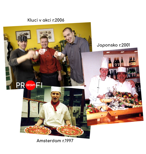 Detailní záběr na lahodné sushi rolky